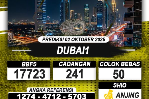 PREDIKSI DUBAI1 02 OKTOBER 2025 | PREDIKSI TOGEL KUNINGTOTO