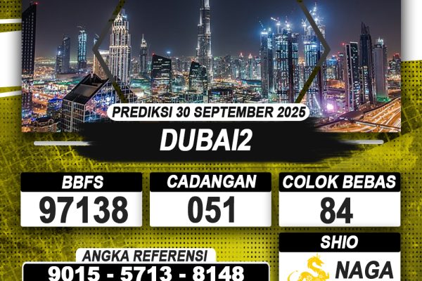 PREDIKSI DUBAI2 30 SEPTEMBER 2025 | PREDIKSI TOGEL KUNINGTOTO