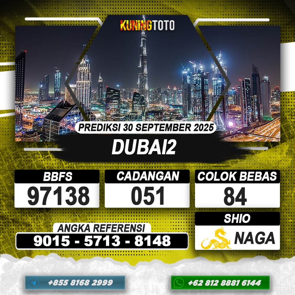 PREDIKSI DUBAI2 30 SEPTEMBER 2025 | PREDIKSI TOGEL KUNINGTOTO