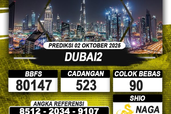 PREDIKSI DUBAI2 02 OKTOBER 2025 | PREDIKSI TOGEL KUNINGTOTO