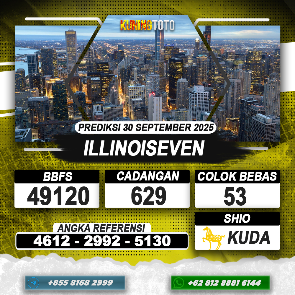 PREDIKSI ILLINOISEVEN 30 SEPTEMBER 2025 | PREDIKSI TOGEL KUNINGTOTO