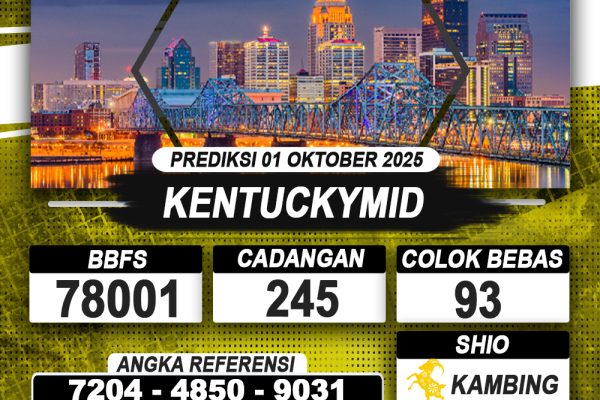 PREDIKSI KENTUCKYMID 01 OKTOBER 2025 | PREDIKSI TOGEL KUNINGTOTO