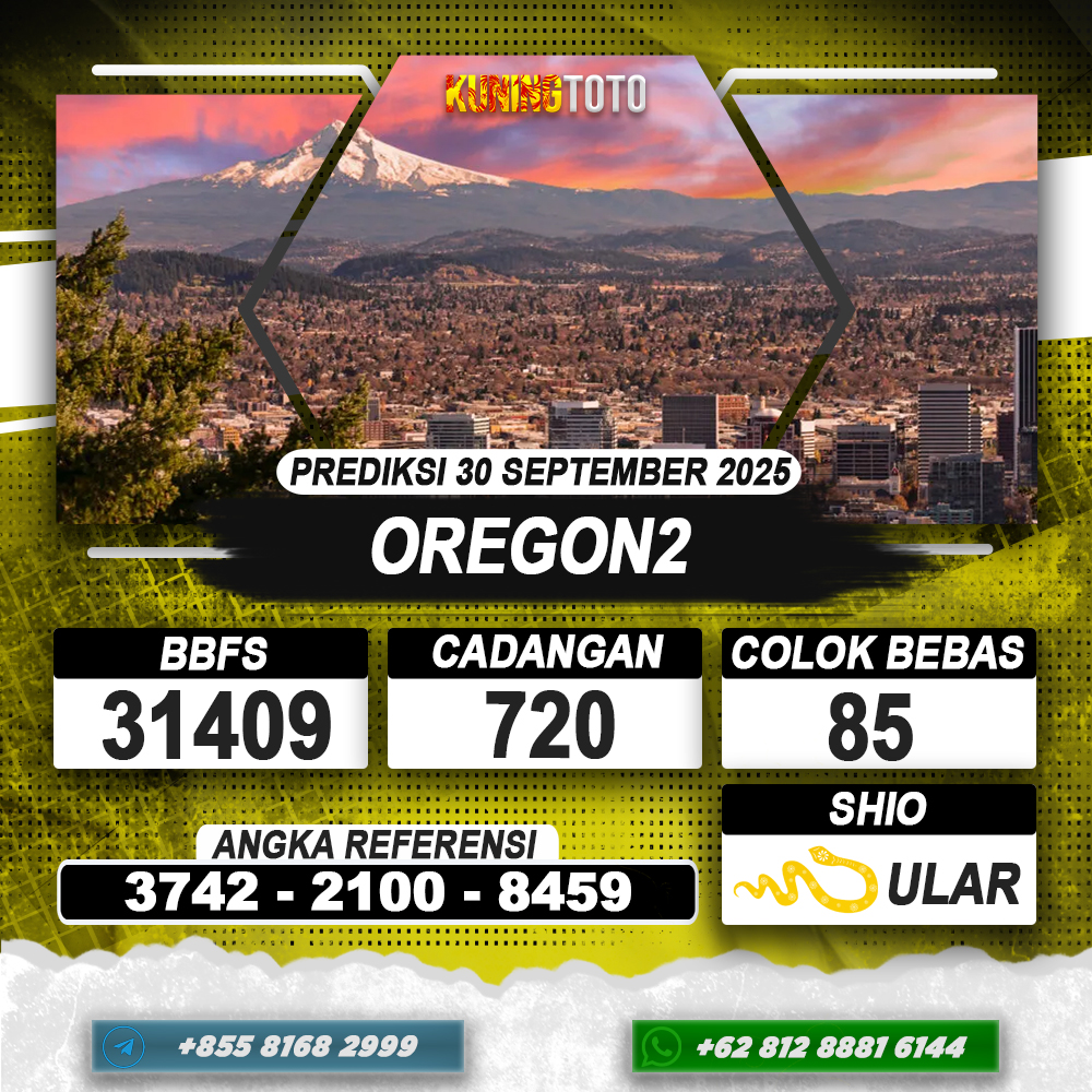 PREDIKSI OREGON2 30 SEPTEMBER 2025 | PREDIKSI TOGEL KUNINGTOTO