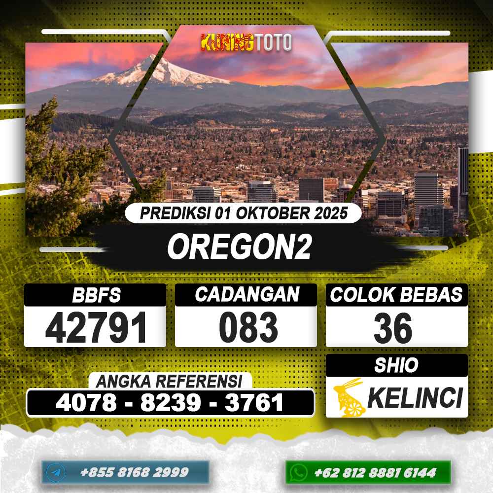 PREDIKSI OREGON2 01 OKTOBER 2025 | PREDIKSI TOGEL KUNINGTOTO