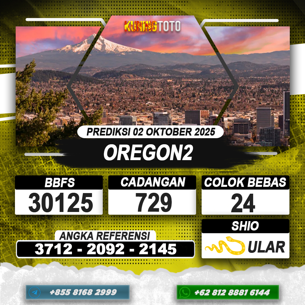 PREDIKSI OREGON2 02 OKTOBER 2025 | PREDIKSI TOGEL KUNINGTOTO