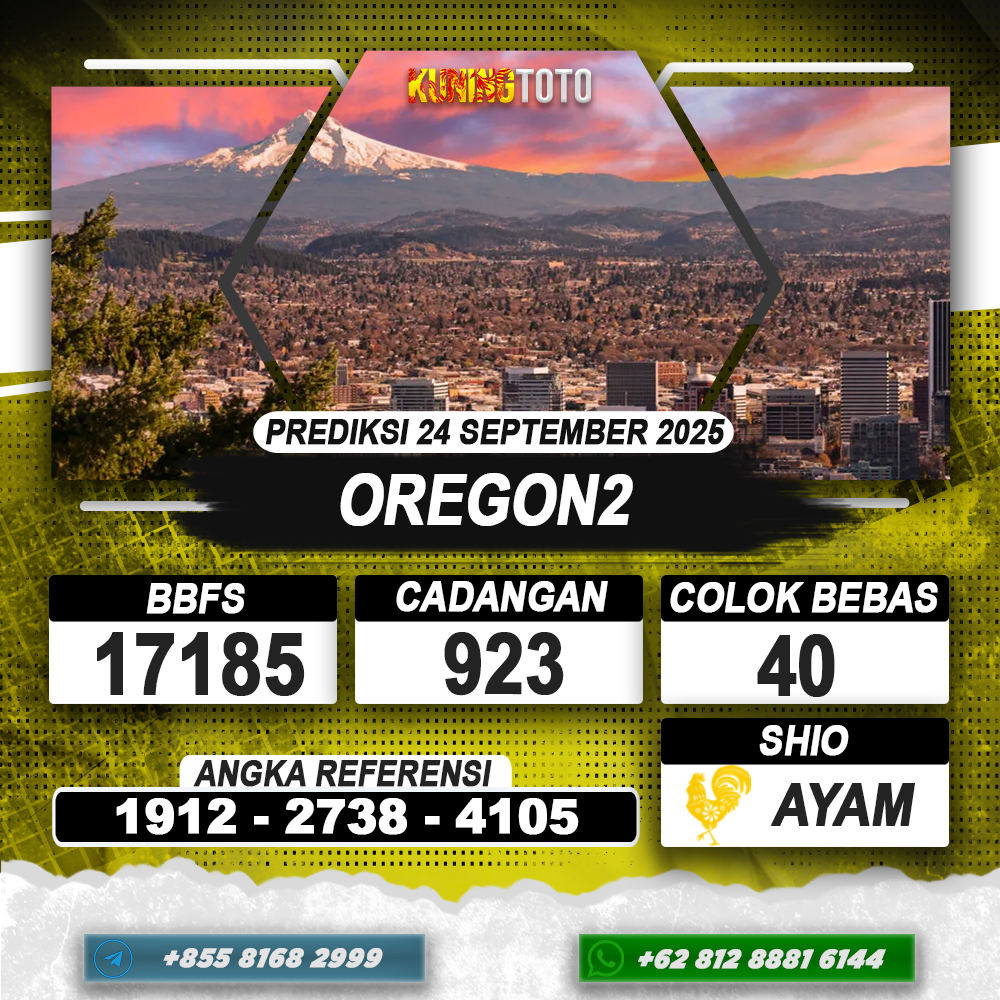 PREDIKSI OREGON2 24 SEPTEMBER 2025 | PREDIKSI TOGEL KUNINGTOTO