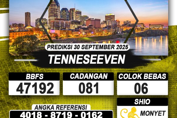 PREDIKSI TENNESEEVEN 30 SEPTEMBER 2025 | PREDIKSI TOGEL KUNINGTOTO