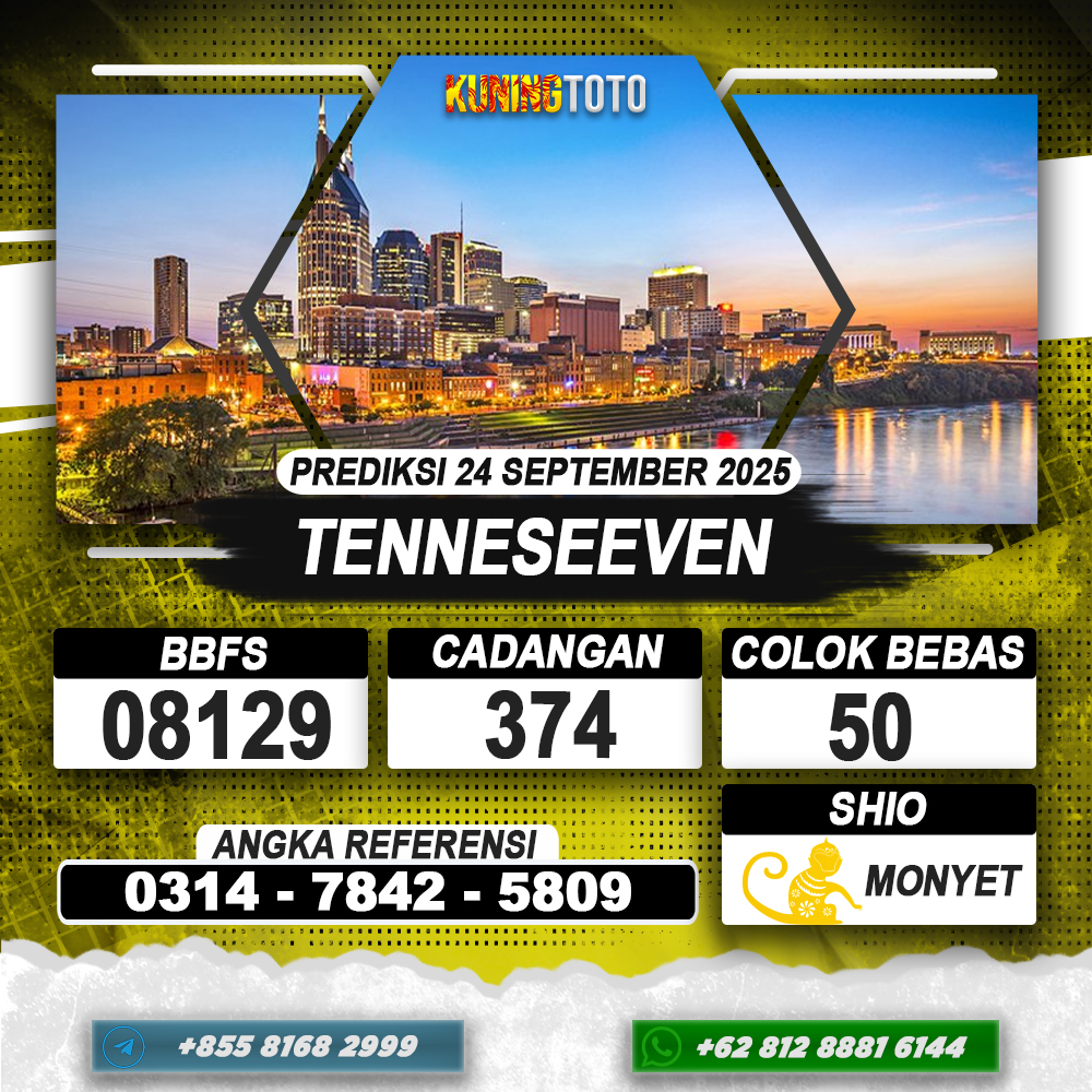 PREDIKSI TENNESEEVEN 24 SEPTEMBER 2025 | PREDIKSI TOGEL KUNINGTOTO