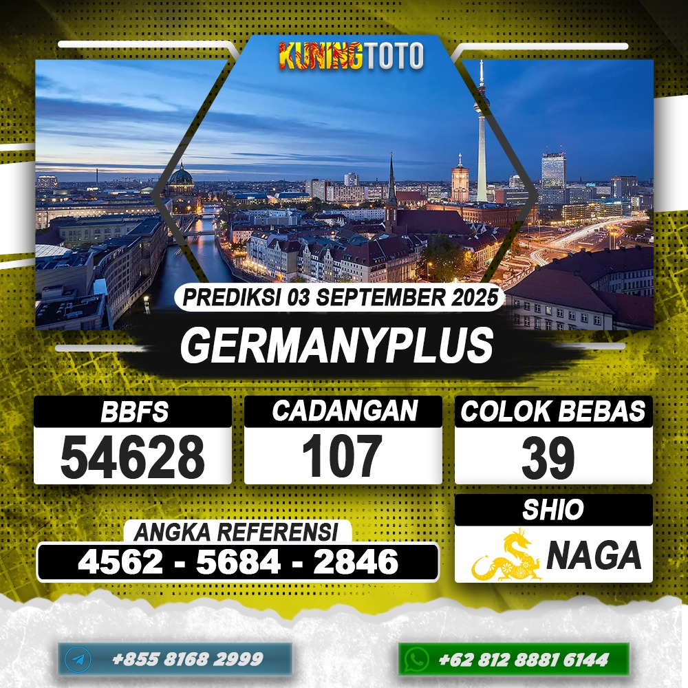 PREDIKSI GERMANYPLUS 03 SEPTEMBER 2025 | PREDIKSI TOGEL KUNINGTOTO