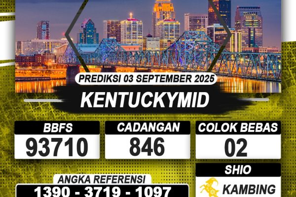 PREDIKSI KENTUCKYMID 03 SEPTEMBER 2025 | PREDIKSI TOGEL KUNINGTOTO