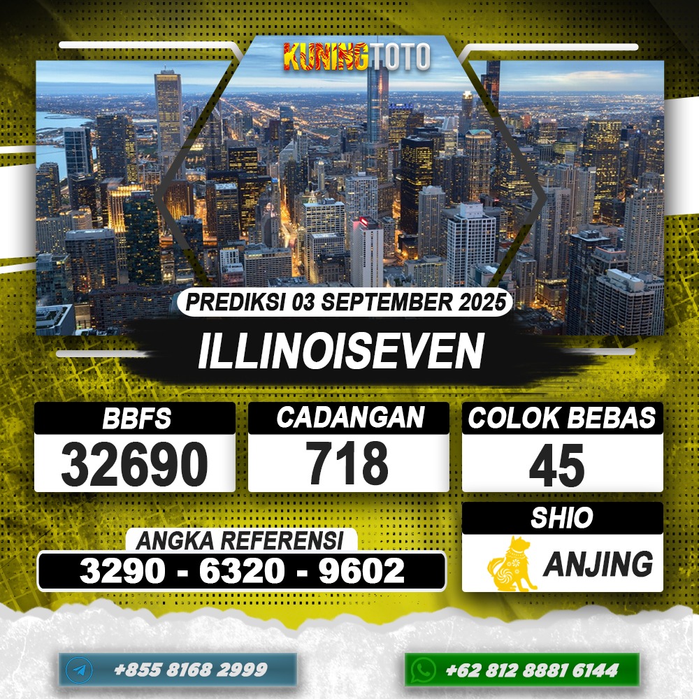 PREDIKSI ILLINOISEVEN 03 SEPTEMBER 2025 | PREDIKSI TOGEL KUNINGTOTO