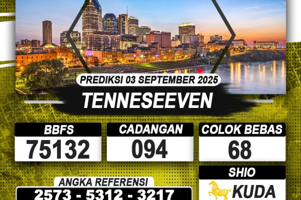 PREDIKSI TENNESEEVEN 03 SEPTEMBER 2025 | PREDIKSI TOGEL KUNINGTOTO