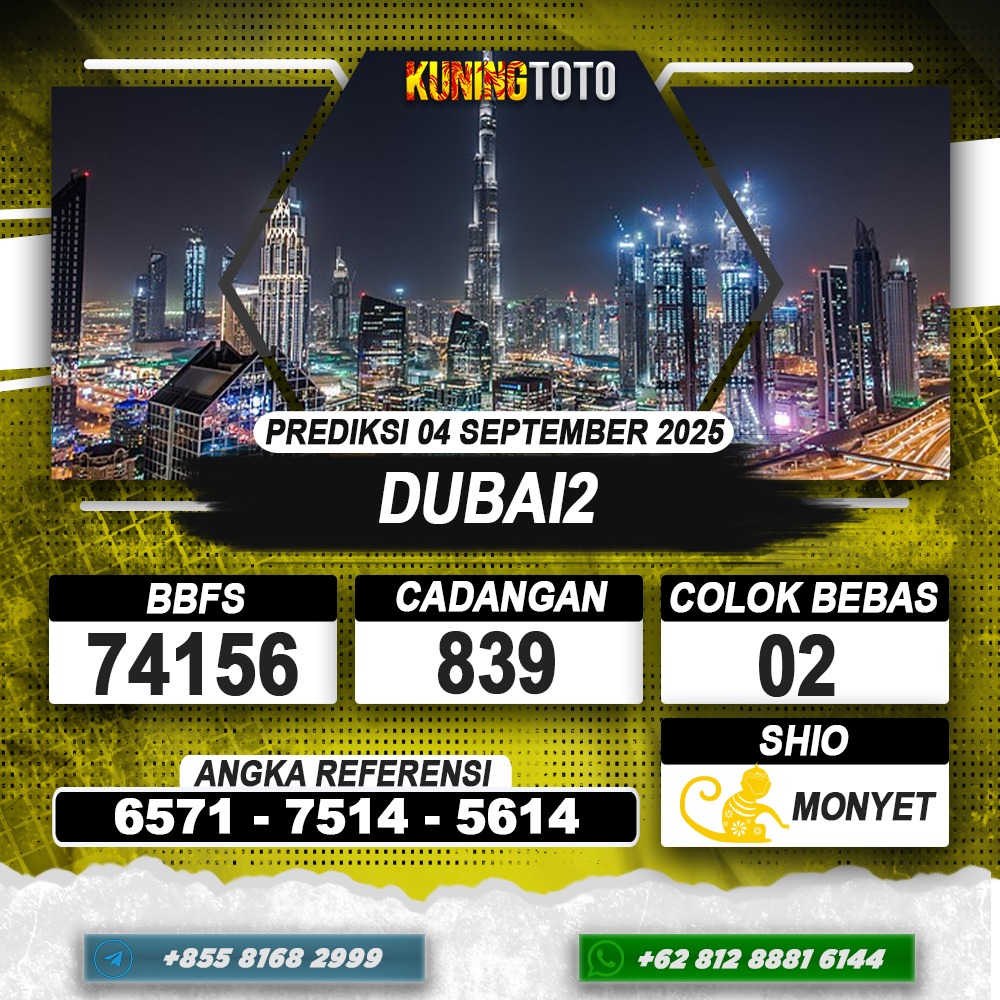 PREDIKSI DUBAI2 04 SEPTEMBER 2025 | PREDIKSI TOGEL KUNINGTOTO