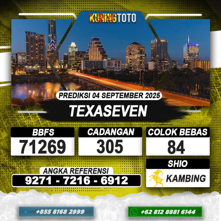 PREDIKSI TEXASEVEN 04 SEPTEMBER 2025 | PREDIKSI TOGEL KUNINGTOTO