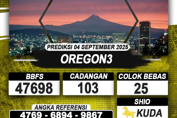 PREDIKSI OREGON3 04 SEPTEMBER 2025 | PREDIKSI TOGEL KUNINGTOTO