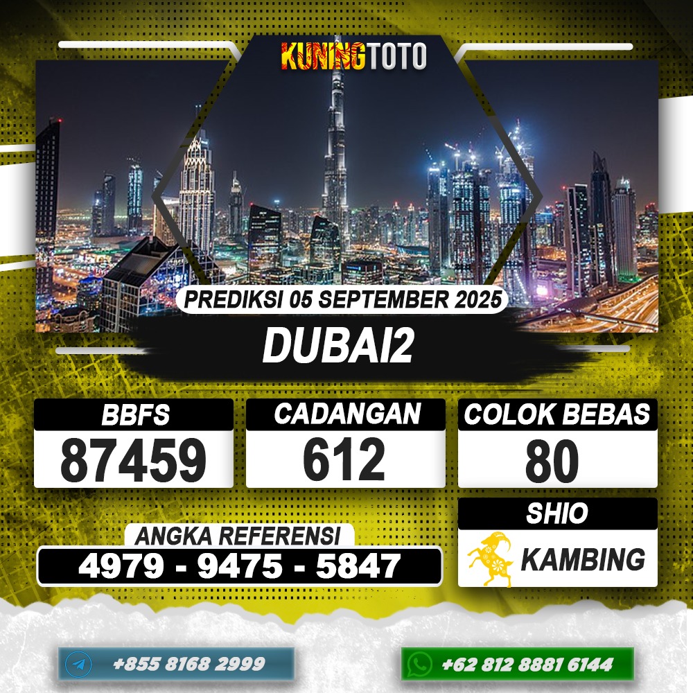 PREDIKSI DUBAI2 05 SEPTEMBER 2025 | PREDIKSI TOGEL KUNINGTOTO