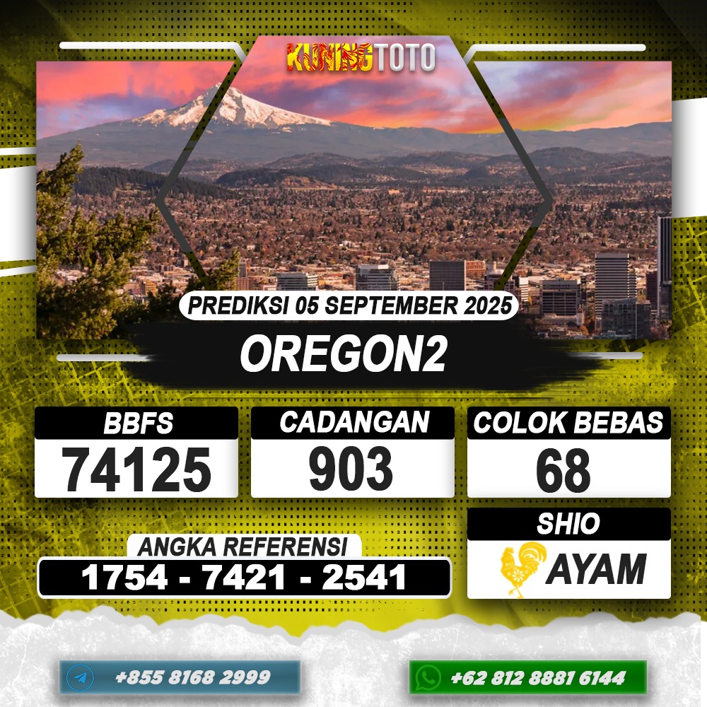 PREDIKSI OREGON2 05 SEPTEMBER 2025 | PREDIKSI TOGEL KUNINGTOTO