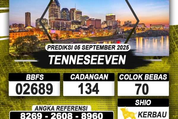 PREDIKSI TENNESEEVEN 05 SEPTEMBER 2025 | PREDIKSI TOGEL KUNINGTOTO