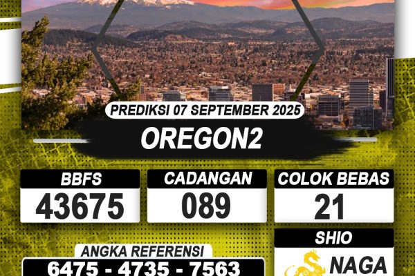 PREDIKSI OREGON2 07 SEPTEMBER 2025 | PREDIKSI TOGEL KUNINGTOTO