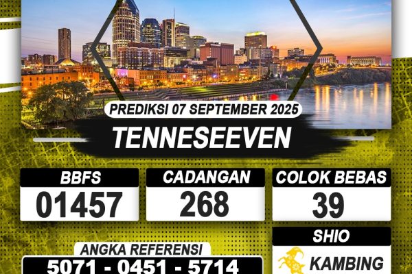 PREDIKSI TENNESEEVEN 07 SEPTEMBER 2025 | PREDIKSI TOGEL KUNINGTOTO