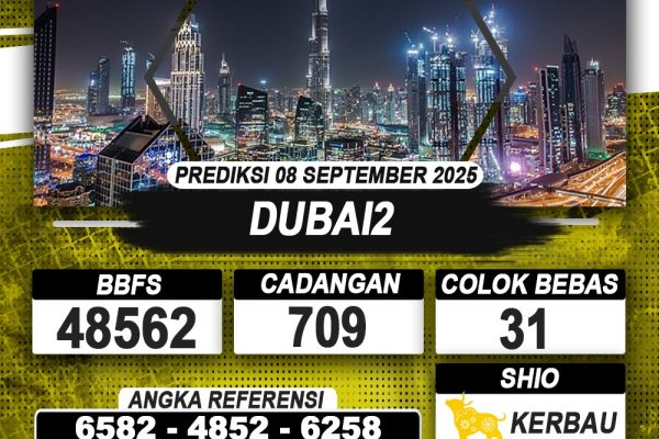 PREDIKSI DUBAI2 08 SEPTEMBER 2025 | PREDIKSI TOGEL KUNINGTOTO