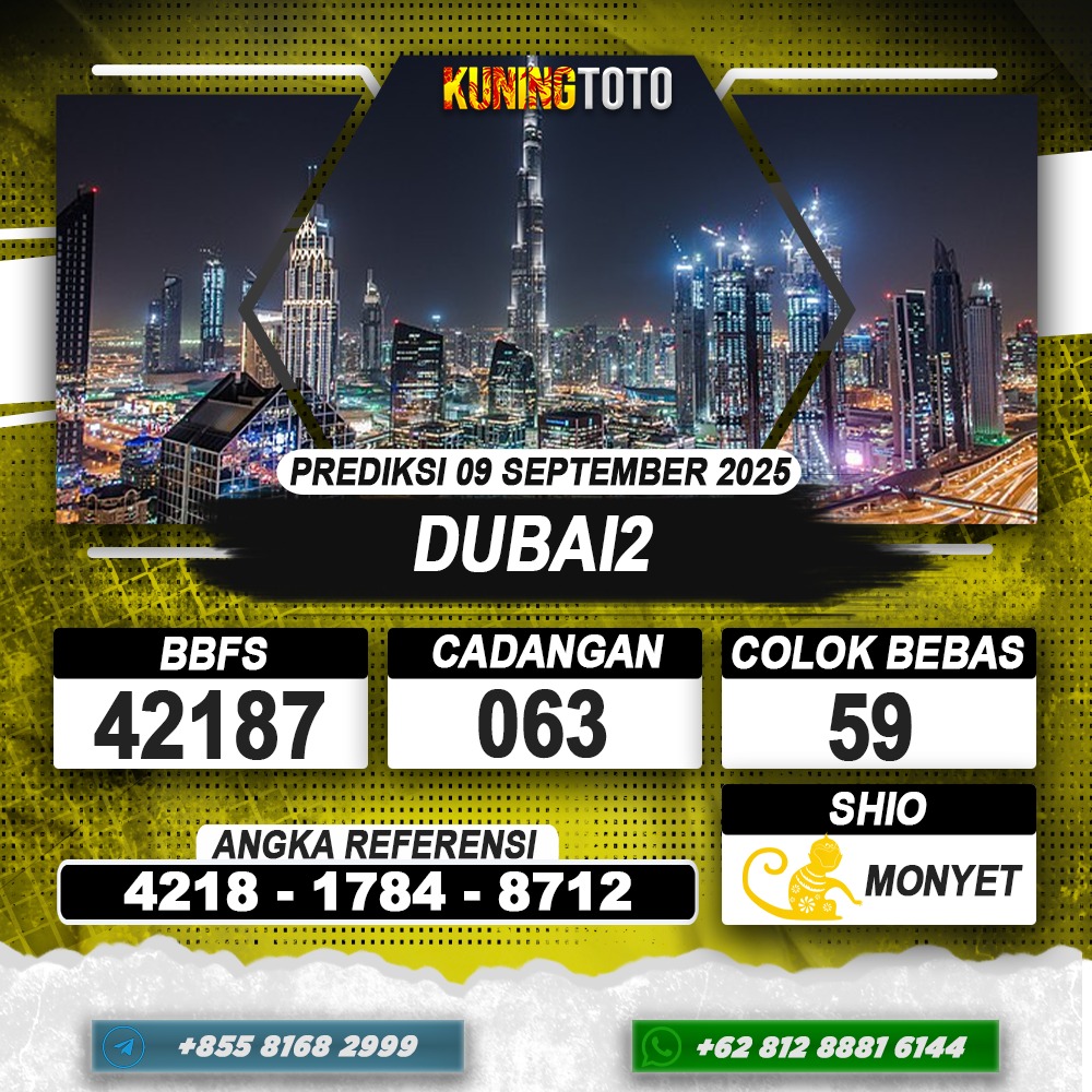 PREDIKSI DUBAI2 09 SEPTEMBER 2025 | PREDIKSI TOGEL KUNINGTOTO