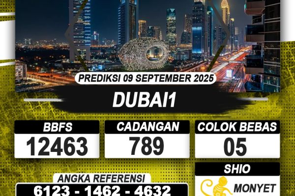 PREDIKSI DUBAI1 09 SEPTEMBER 2025 | PREDIKSI TOGEL KUNINGTOTO