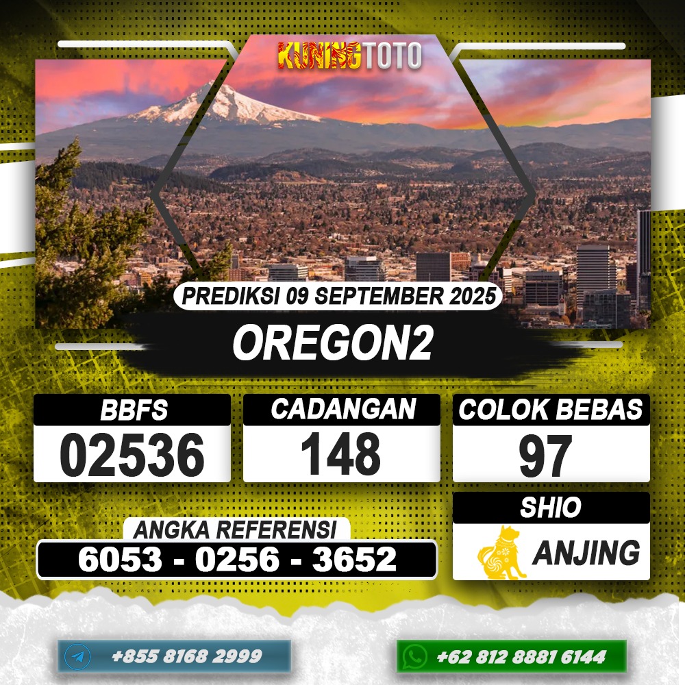 PREDIKSI OREGON2 09 SEPTEMBER 2025 | PREDIKSI TOGEL KUNINGTOTO