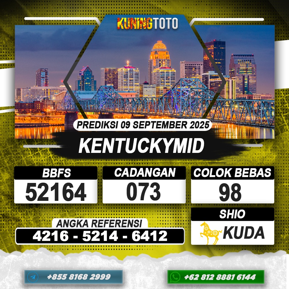 PREDIKSI KENTUCKYMID 09 SEPTEMBER 2025 | PREDIKSI TOGEL KUNINGTOTO