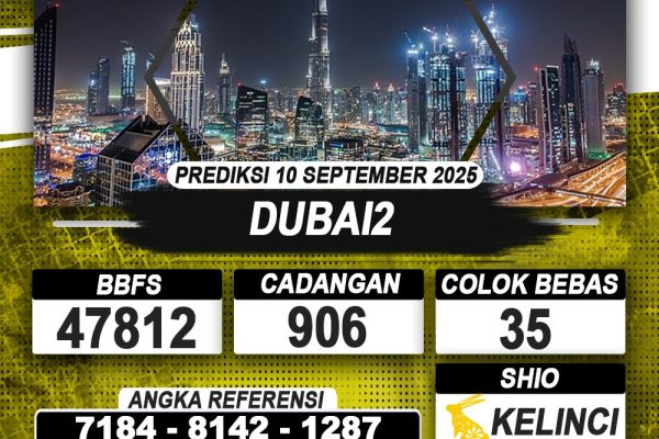 PREDIKSI DUBAI2 10 SEPTEMBER 2025 | PREDIKSI TOGEL KUNINGTOTO