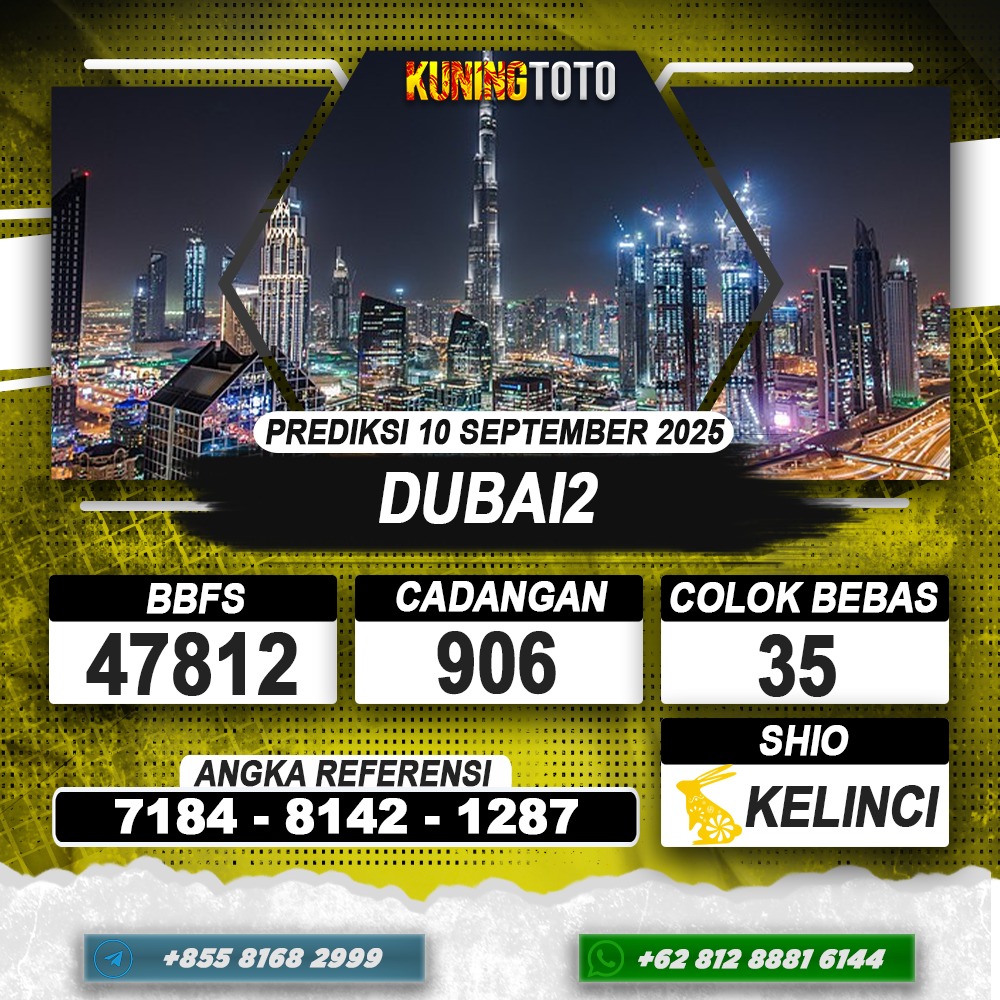 PREDIKSI DUBAI2 10 SEPTEMBER 2025 | PREDIKSI TOGEL KUNINGTOTO