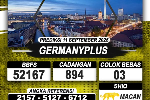 PREDIKSI GERMANYPLUS 11 SEPTEMBER 2025 | PREDIKSI TOGEL KUNINGTOTO