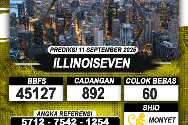 PREDIKSI ILLINOISEVEN 11 SEPTEMBER 2025 | PREDIKSI TOGEL KUNINGTOTO