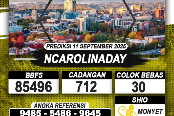 PREDIKSI NCAROLINADAY 11 SEPTEMBER 2025 | PREDIKSI TOGEL KUNINGTOTO PREDIKSI NCAROLINADAY 11 SEPTEMBER 2025 | PREDIKSI TOGEL KUNINGTOTO