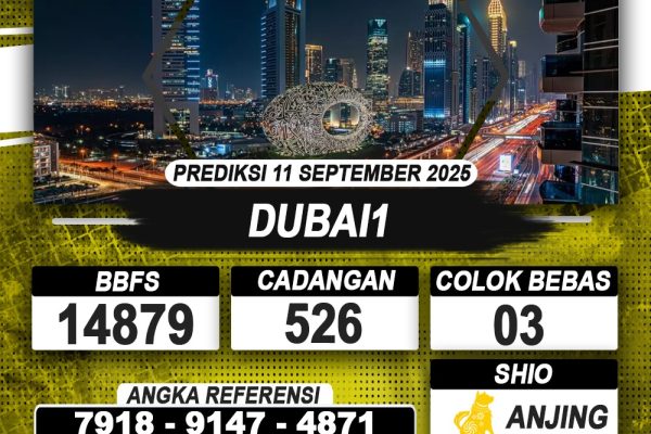 PREDIKSI DUBAI1 11 SEPTEMBER 2025 | PREDIKSI TOGEL KUNINGTOTO