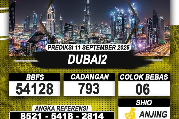 PREDIKSI DUBAI2 11 SEPTEMBER 2025 | PREDIKSI TOGEL KUNINGTOTO