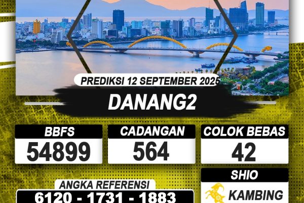 PREDIKSI DANANG2 12 SEPTEMBER 2025 | PREDIKSI TOGEL KUNINGTOTO