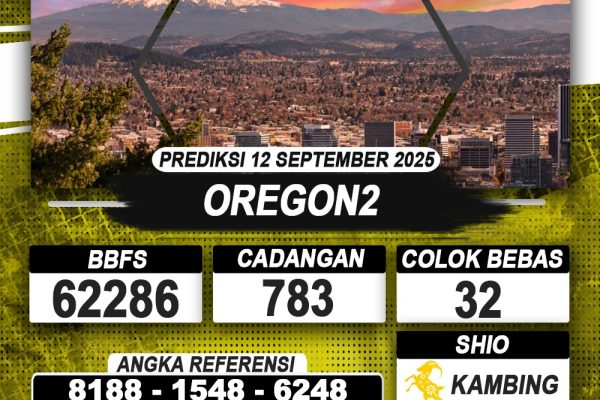 PREDIKSI OREGON2 12 SEPTEMBER 2025 | PREDIKSI TOGEL KUNINGTOTO