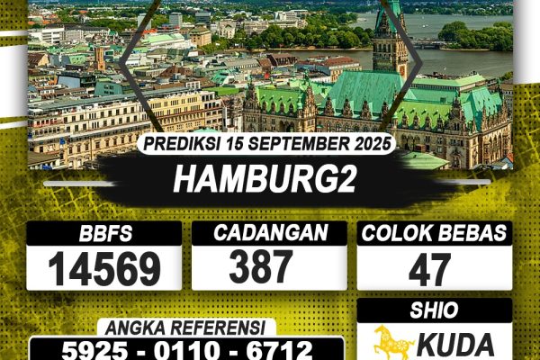 PREDIKSI HAMBURG2 15 SEPTEMBER 2025 | PREDIKSI TOGEL KUNINGTOTO