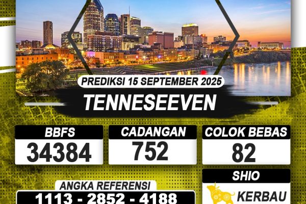 PREDIKSI TENNESEEVEN 15 SEPTEMBER 2025 | PREDIKSI TOGEL KUNINGTOTO PREDIKSI TENNESEEVEN 15 SEPTEMBER 2025 | PREDIKSI TOGEL KUNINGTOTO