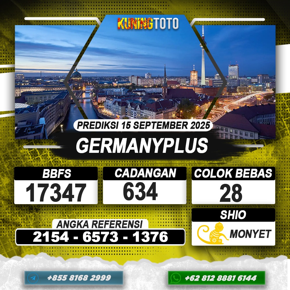 PREDIKSI GERMANYPLUS 16 SEPTEMBER 2025 | PREDIKSI TOGEL KUNINGTOTO