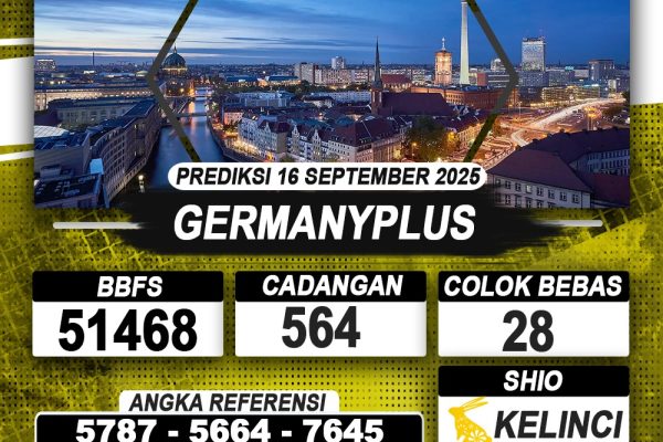 PREDIKSI GERMANYPLUS 16 SEPTEMBER 2025 | PREDIKSI TOGEL KUNINGTOTO