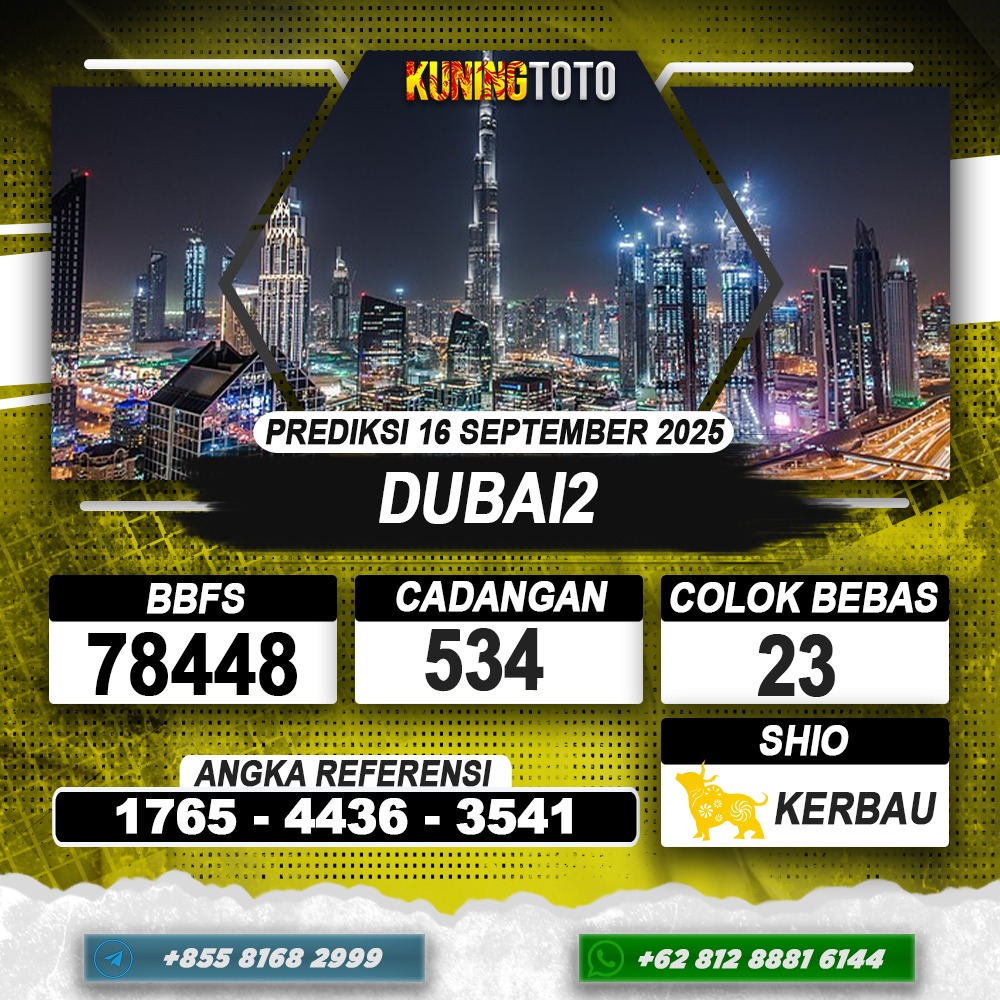 PREDIKSI DUBAI2 16 SEPTEMBER 2025 | PREDIKSI TOGEL KUNINGTOTO