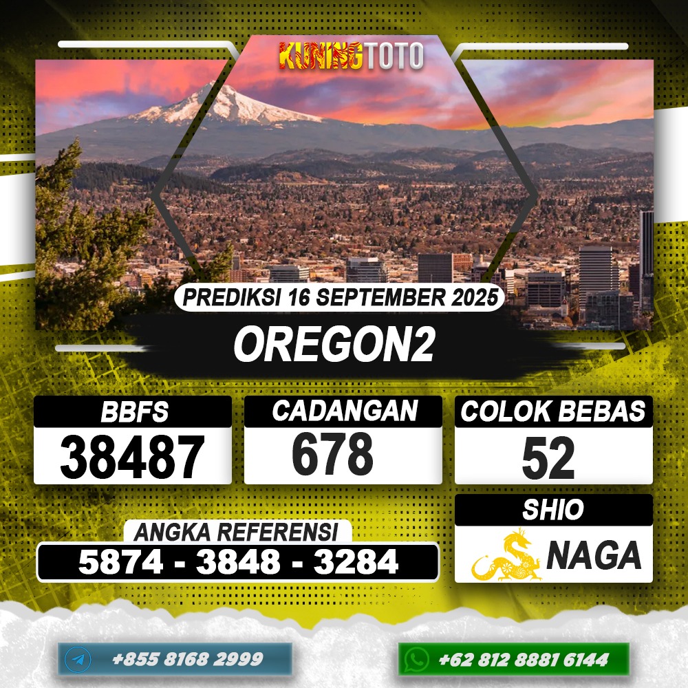 PREDIKSI OREGON2 16 SEPTEMBER 2025 | PREDIKSI TOGEL KUNINGTOTO