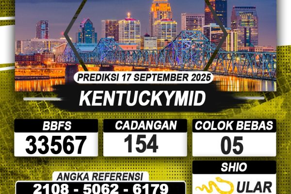 PREDIKSI KENTUCKYMID 17 SEPTEMBER 2025 | PREDIKSI TOGEL KUNINGTOTO