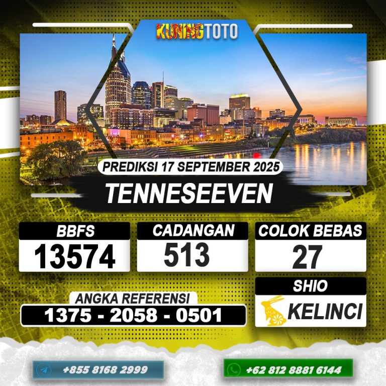 PREDIKSI TENNESEEVEN 17 SEPTEMBER 2025 | PREDIKSI TOGEL KUNINGTOTO