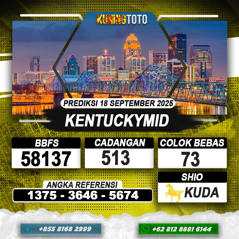 PREDIKSI KENTUCKYMID 18 SEPTEMBER 2025 | PREDIKSI TOGEL KUNINGTOTO