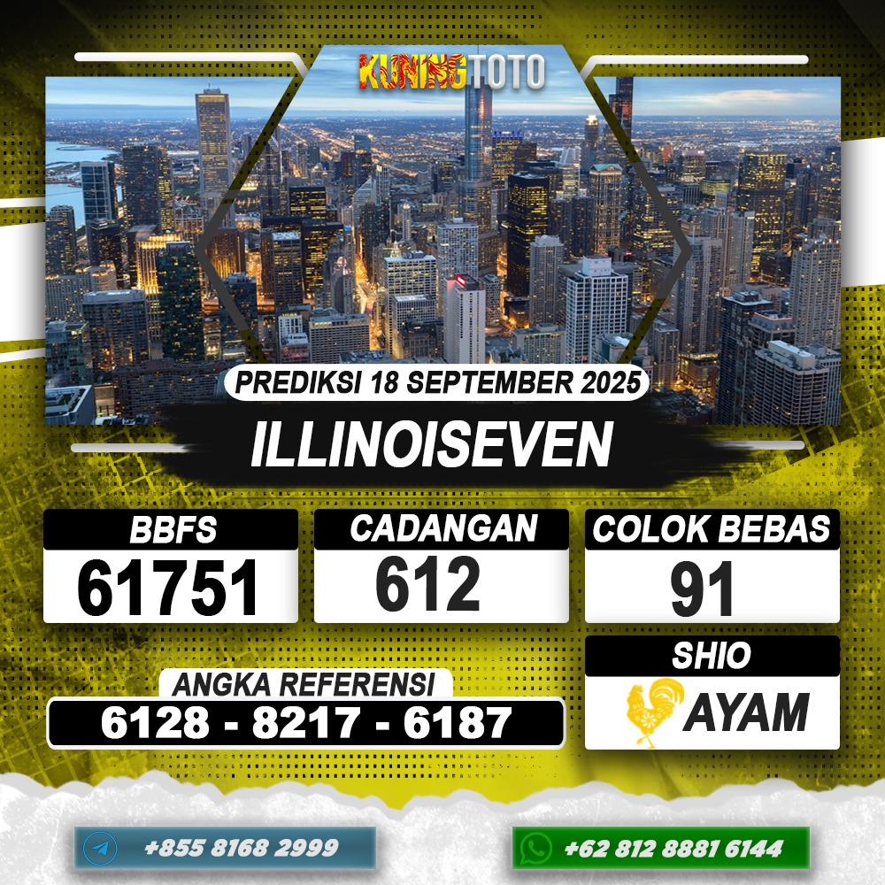 PREDIKSI ILLINOISEVEN 18 SEPTEMBER 2025 | PREDIKSI TOGEL KUNINGTOTO