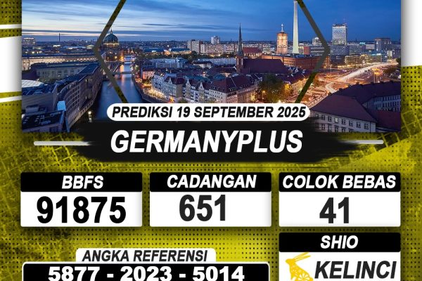 PREDIKSI GERMANYPLUS 19 SEPTEMBER 2025 | PREDIKSI TOGEL KUNINGTOTO