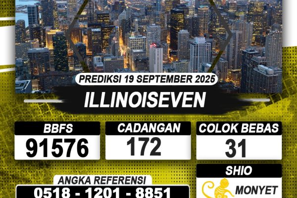 PREDIKSI ILLINOISEVEN 19 SEPTEMBER 2025 | PREDIKSI TOGEL KUNINGTOTO